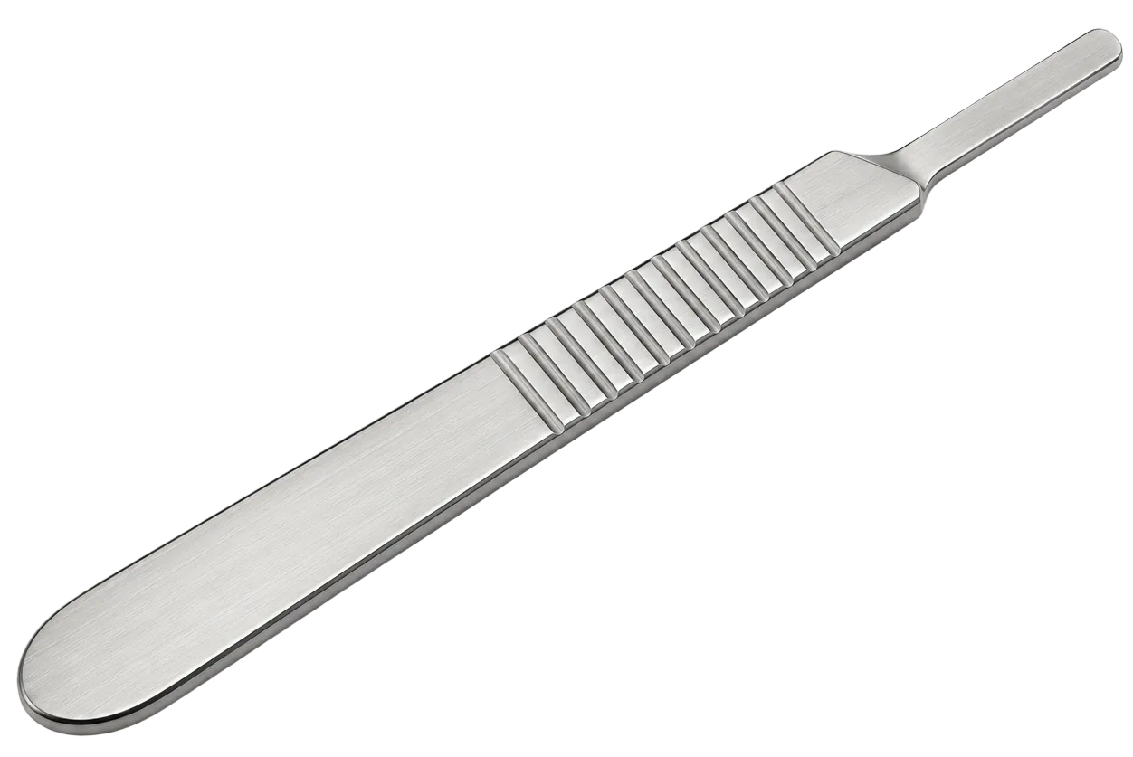 Scalpel Handle with 3 Blades